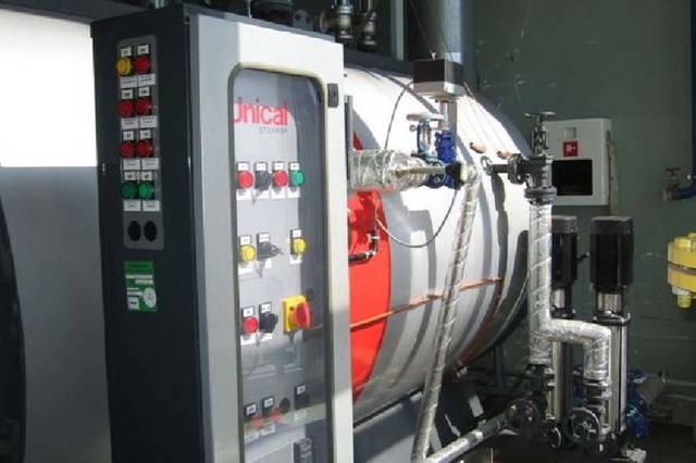 Паровой котёл Unical BAHR'12 5000 HPEC — Деревообрабатывающий завод